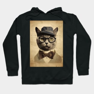 Lawyer of Catsland - Vintage Cat in Suit Hoodie